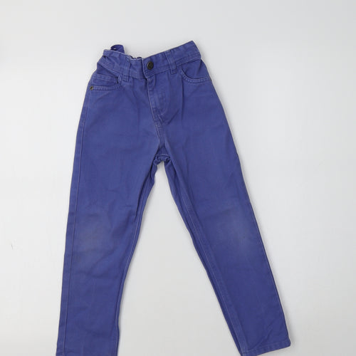 Primark Girls Blue  Cotton Skinny Jeans Size 5-6 Years  Regular