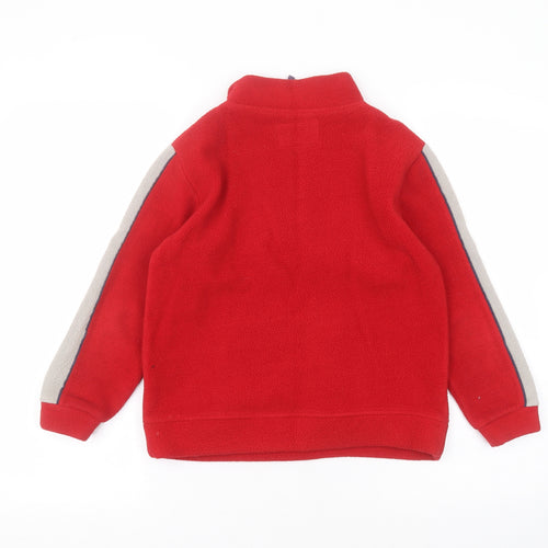 Kangaroo Boys Red Round Neck  Polyester Pullover Jumper Size 7-8 Years