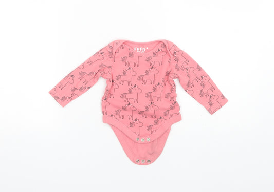F&F Baby Pink  Cotton Romper One-Piece Size 3-6 Months
