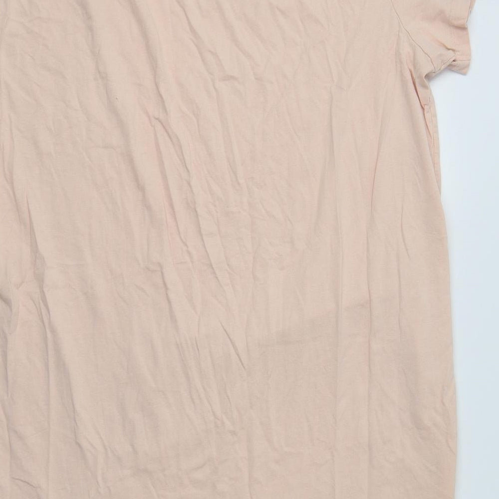 Primark Womens Pink  Cotton Top Nightshirt Size M
