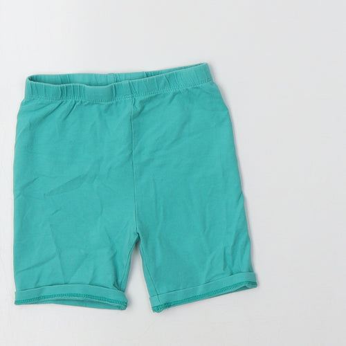 Matalan Girls Green  Cotton Sweat Shorts Size 2-3 Years  Regular