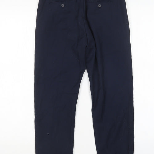 H&M Boys Blue  Cotton Dress Pants Trousers Size 12 Years  Regular