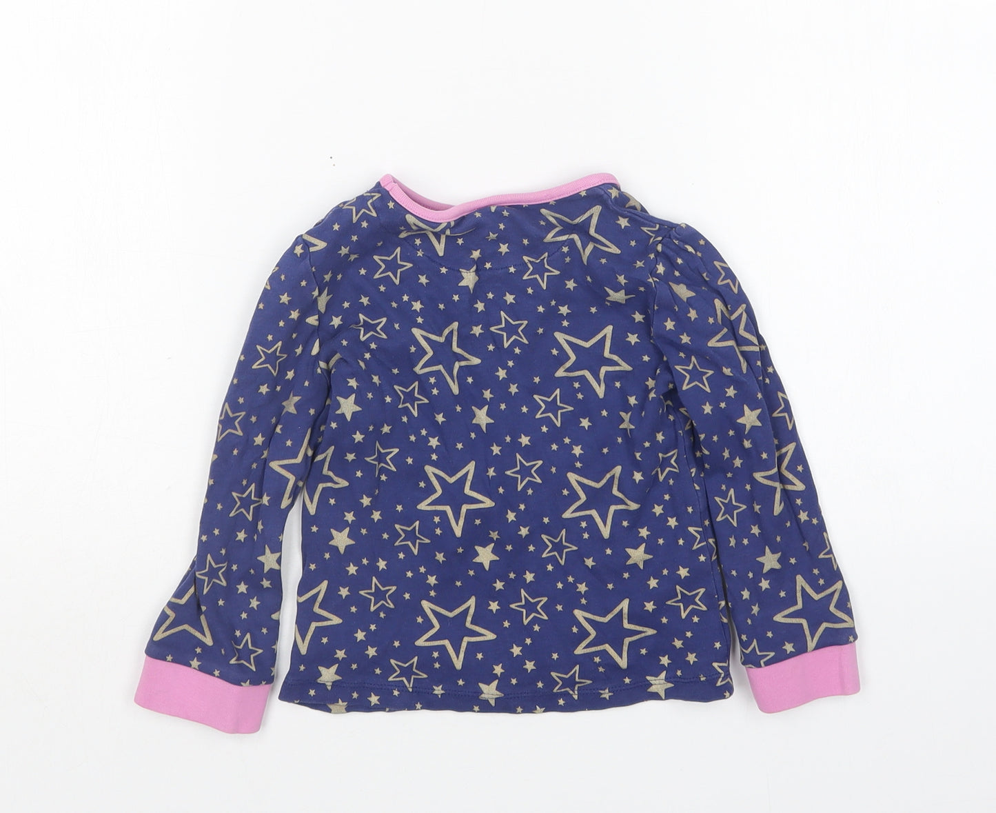 Mini Club Girls Multicoloured Polka Dot Cotton Top Pyjama Top Size 3-4 Years