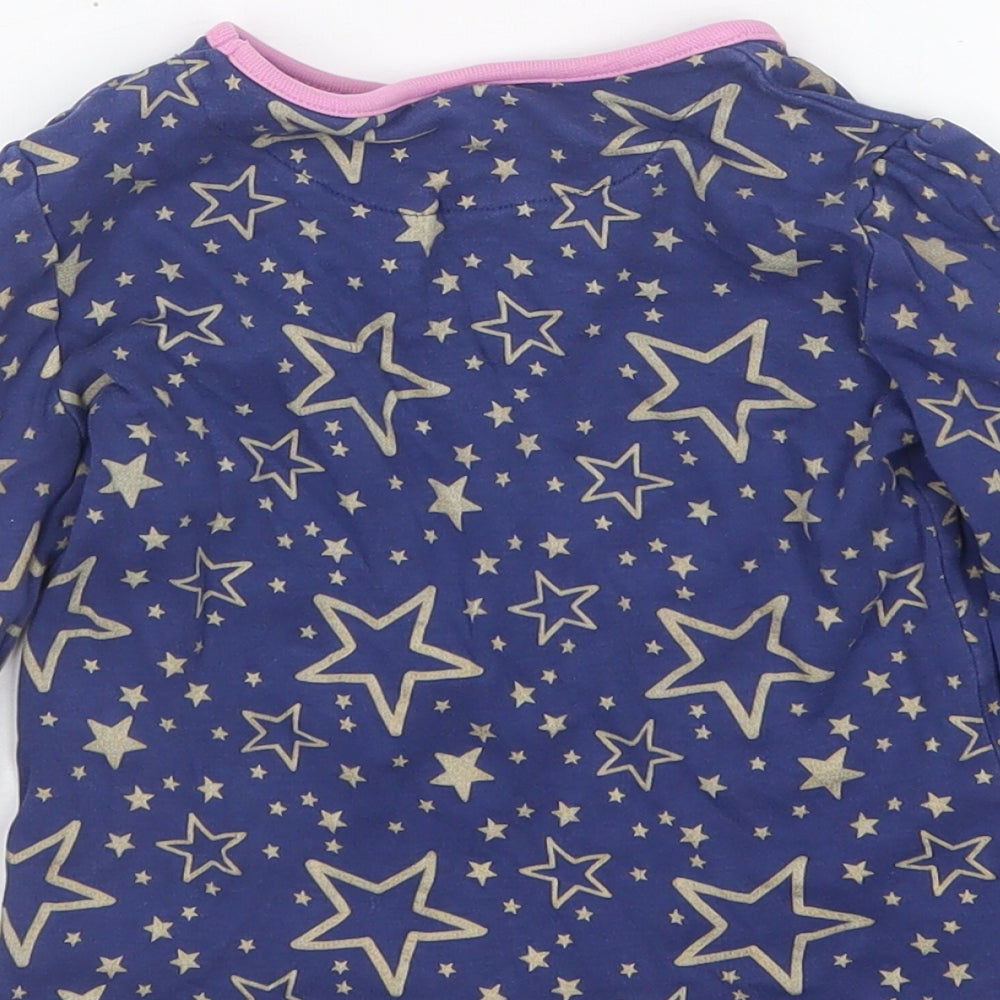 Mini Club Girls Multicoloured Polka Dot Cotton Top Pyjama Top Size 3-4 Years