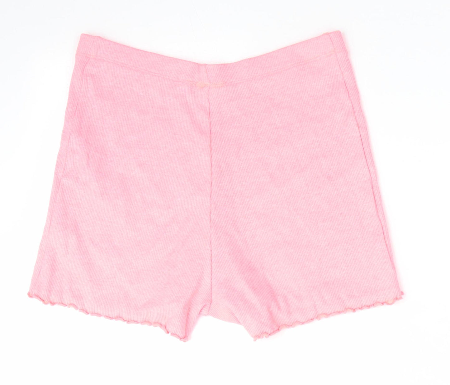 NEXT Girls Orange  Cotton Skimmer Shorts Size 11 Years  Regular  - Florescent Orange
