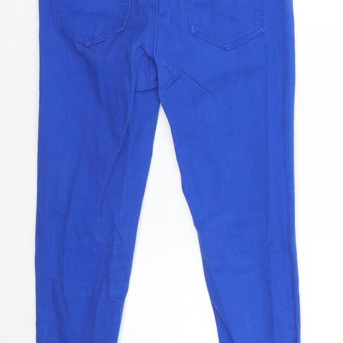 Generation 915 Girls Blue  Cotton Skinny Jeans Size 11 Years  Regular Button - Cobalt blue