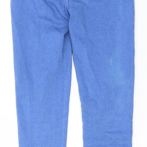 Lipsy Girls Blue  Cotton Straight Jeans Size 11 Years  Regular