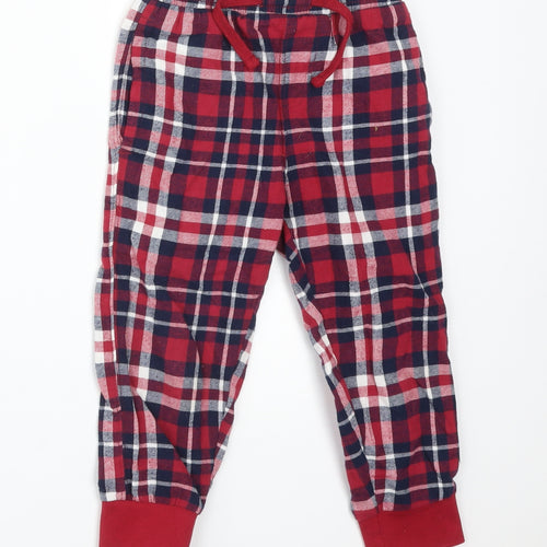 RIDGE&CO Girls Multicoloured Plaid Cotton  Pyjama Pants Size 2-3 Years