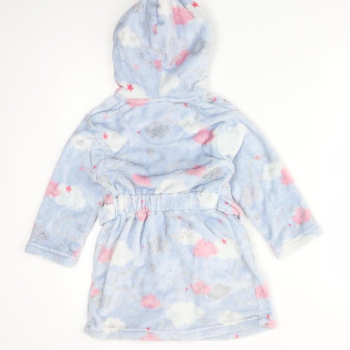 Nutmeg Girls Multicoloured Solid Polyester  Robe Size 4-5 Years   - CLOUDS