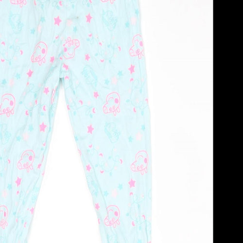 George Girls Blue Animal Print Cotton  Pyjama Pants Size 2-3 Years   - PEPPA PIG