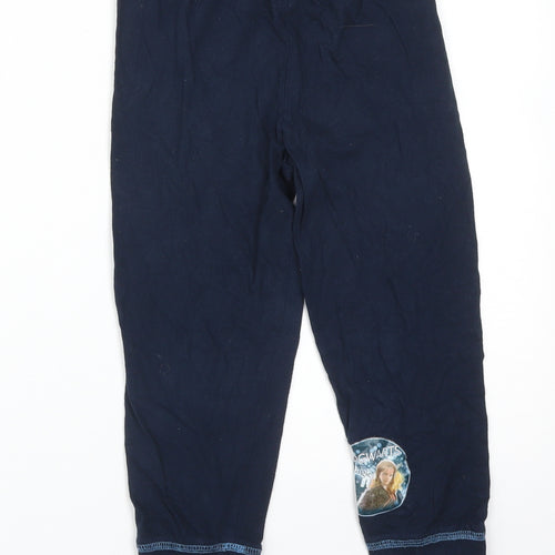 Harry Potter Girls Blue Solid Cotton  Pyjama Pants Size 7-8 Years   - HOGWARTS MAGIC