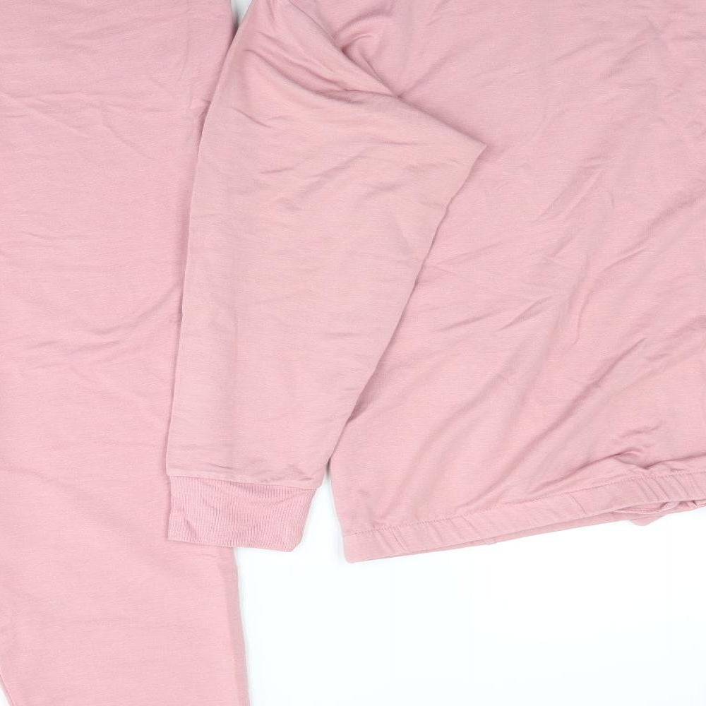 Florence and Fred Womens Pink Solid Viscose Lounge Set Size 16 Dusty Pink