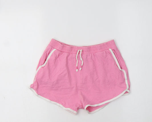 TU Girls Pink  Cotton Bermuda Shorts Size 12 Years  Regular