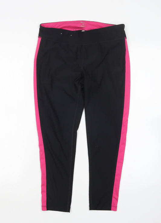 Athletic Works Womens Multicoloured  Polyester Pedal Pusher Leggings Size M L23 in Regular