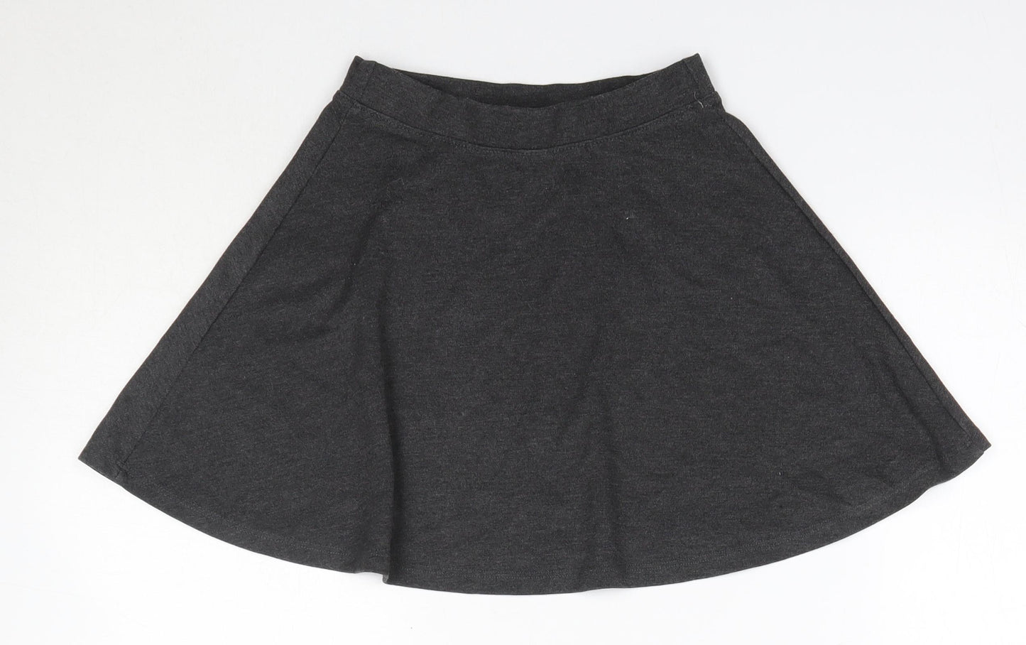 TU Girls Grey  Polyester A-Line Skirt Size 8 Years  Regular  - School