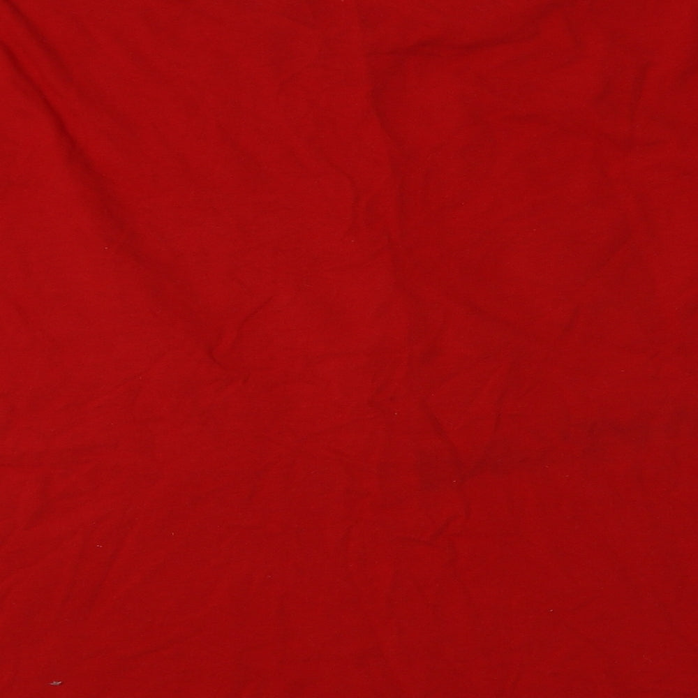 Primark Womens Red  Cotton Top Pyjama Top Size M   - Rudolph Christmas
