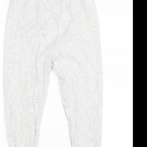 George Girls Grey Solid Cotton  Pyjama Pants Size 9-10 Years