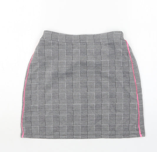 Primark Girls Multicoloured Houndstooth Polyester Mini Skirt Size 12-13 Years  Regular