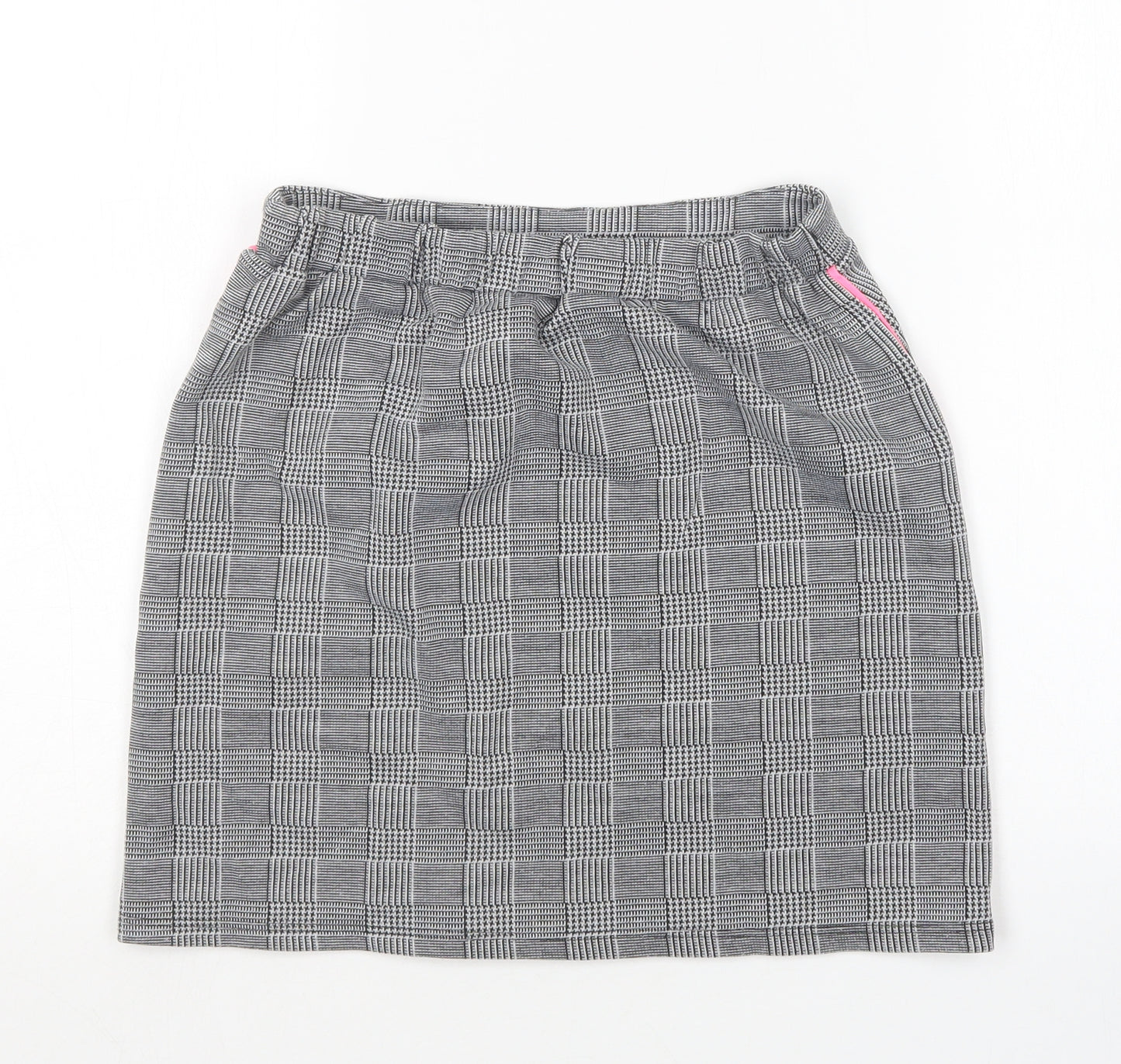 Primark Girls Multicoloured Houndstooth Polyester Mini Skirt Size 12-13 Years  Regular