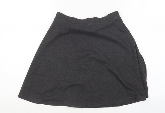 TU Girls Grey  Polyester A-Line Skirt Size 12 Years  Regular  - School wear