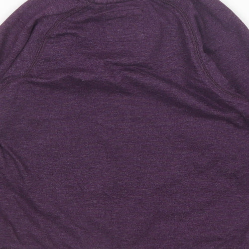 TU Boys Purple Round Neck  Cotton Pullover Jumper Size 4 Years