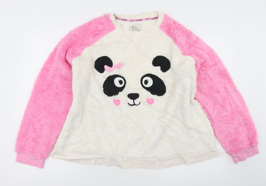 Love to Lounge Womens Pink  Polyester  Pyjama Top Size L   - panda
