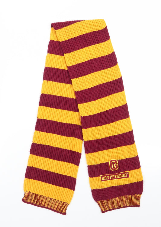 Marks and Spencer Boys Red Striped Viscose Scarf  One Size  - Harry Potter Gryffindor Red & Yelloq