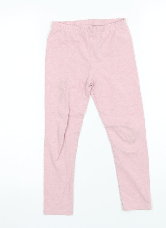 TU Girls Pink  Cotton Jogger Trousers Size 7 Years  Regular