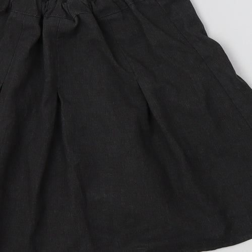 George Girls Grey  Polyester Pleated Skirt Size 6-7 Years  Regular  - School Wear