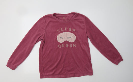 Primark Womens Pink  Polyester Top Pyjama Top Size M   - Sleep Queen