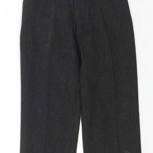 Preworn Boys Grey  Polyester Dress Pants Trousers Size 3-4 Years  Regular
