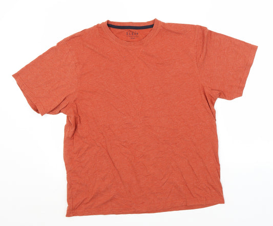 Debenhams Mens Orange Solid Cotton  Pyjama Top Size M
