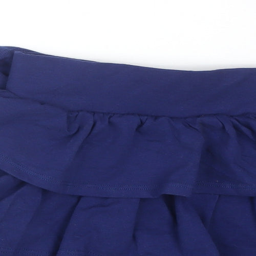 George Girls Blue  Cotton Swing Skirt Size 6-7 Years  Regular