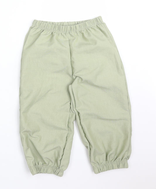 Disney Girls Green  Viscose  Trousers Size 7-8 Years  Regular