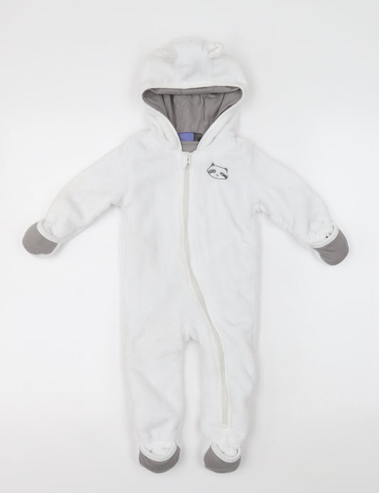 Lupilu Baby White  Polyester Babygrow One-Piece Size 3-6 Months