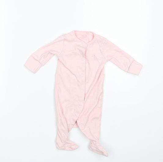 NEXT Baby Pink  Cotton Romper One-Piece Size 0-3 Months