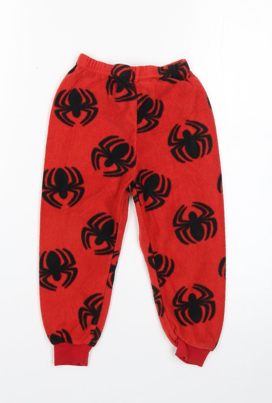 Preworn Boys Red  Polyester  Pyjama Pants Size 2-3 Years   - Spiderman