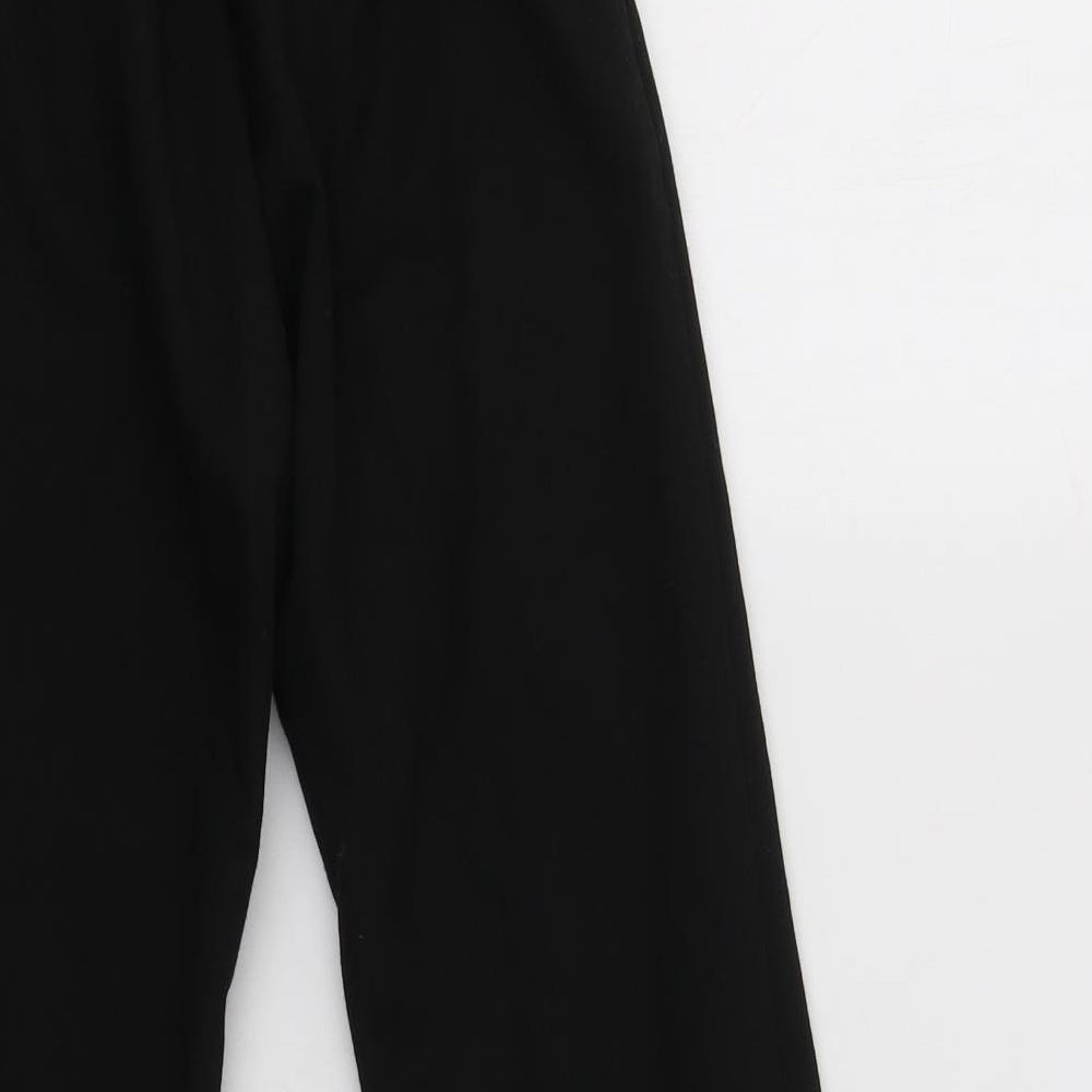 Matalan Boys Black  Polyester Dress Pants Trousers Size 11 Years  Regular Button - School Wear