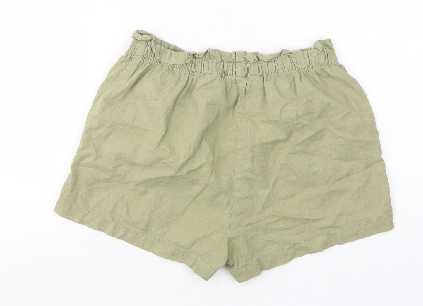 H&M Girls Green  Cotton Chino Shorts Size 11-12 Years  Regular