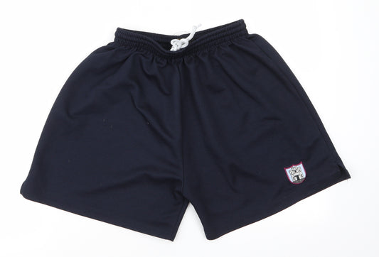 Falcon Mens Blue   Sweat Shorts Size 36 in L6 in Regular Drawstring - Dark Blue Castle Logo