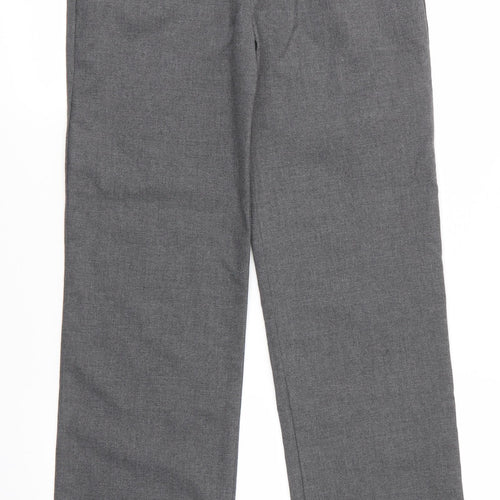 Debenhams Boys Grey  Polyester Dress Pants Trousers Size 13 Years  Regular Zip - Mid Grey School Trousers