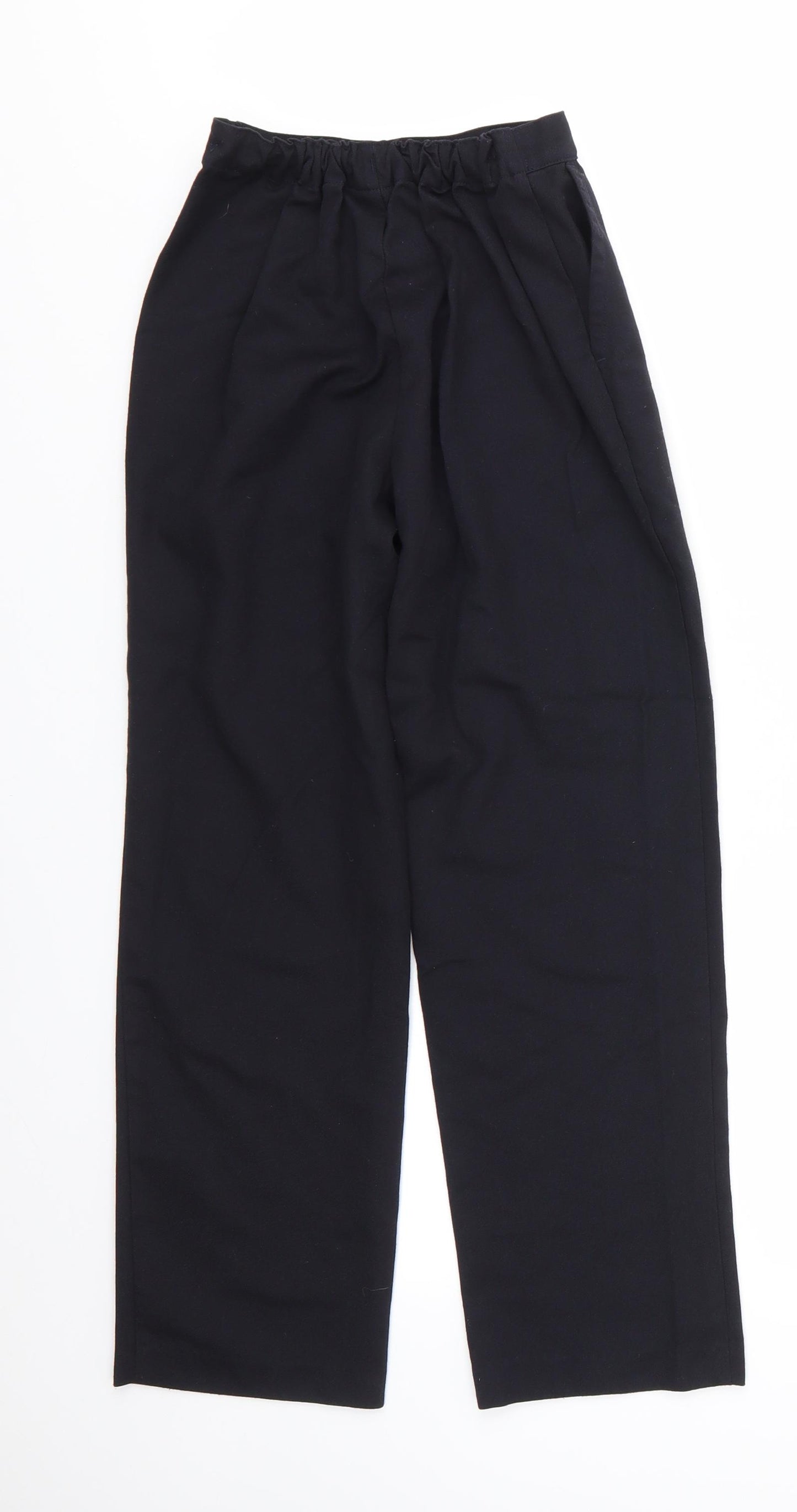 Matalan Boys Black  Polyester Dress Pants Trousers Size 10 Years  Regular  - School Trousers Back Elastication