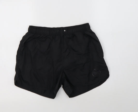 F&F Mens Black  Nylon Sweat Shorts Size M L6 in Regular