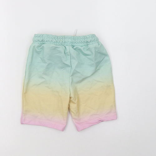 Primark Girls Multicoloured Batik Polyester Bermuda Shorts Size 4-5 Years  Regular Drawstring