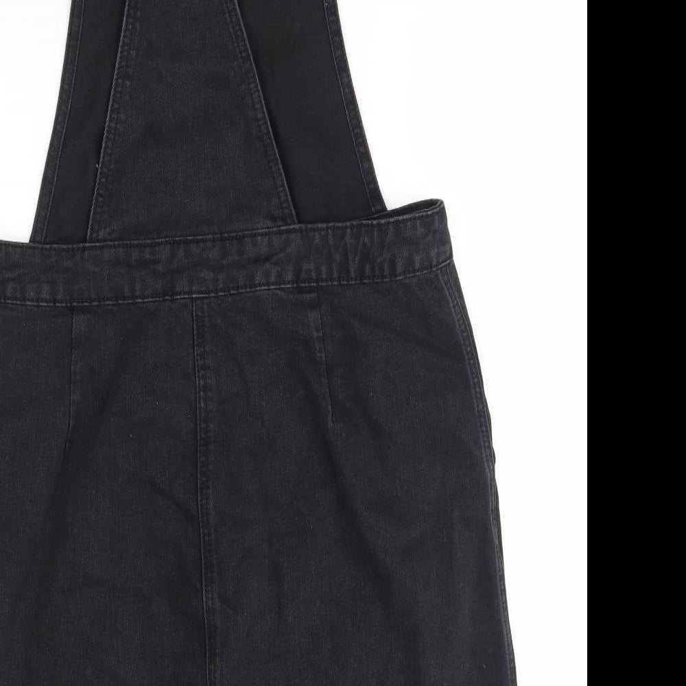 Matalan black hot sale denim pinafore