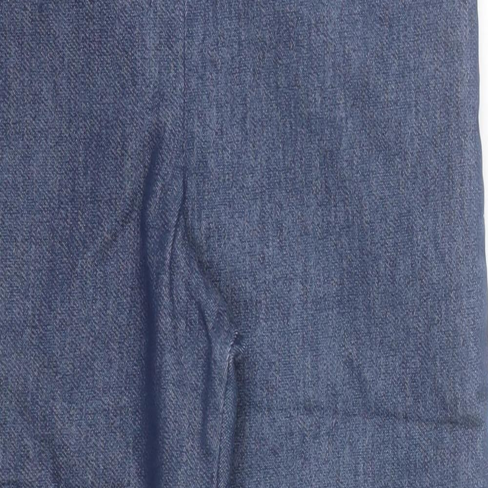 Marks and Spencer Girls Blue  Cotton Jegging Trousers Size 14 Years  Regular
