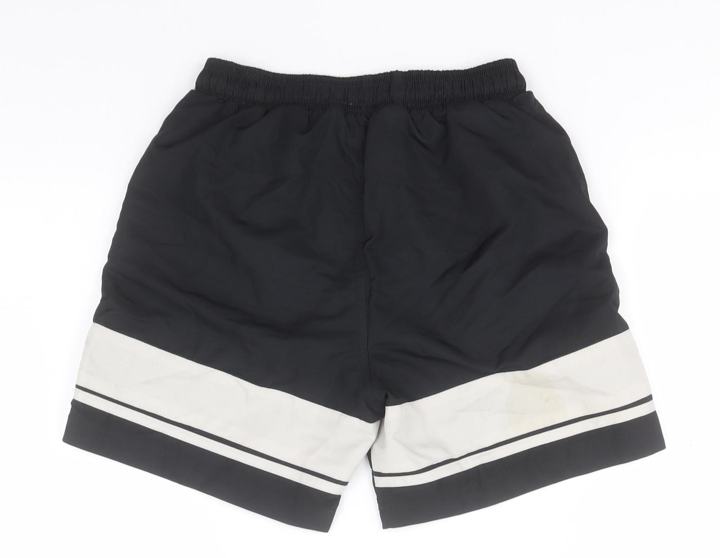 Sergio Tacchini Boys Black  Polyester Utility Shorts Size M  Regular