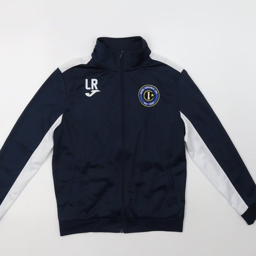 Joma Boys Blue Colourblock  Basic Jacket Jacket Size 14 Years  Zip - Inter Cheadle JFC