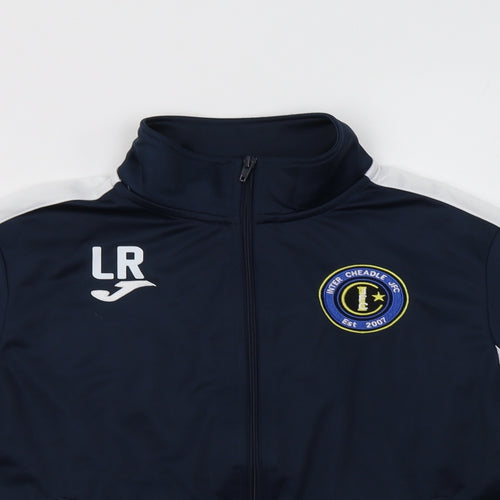 Joma Boys Blue Colourblock  Basic Jacket Jacket Size 14 Years  Zip - Inter Cheadle JFC