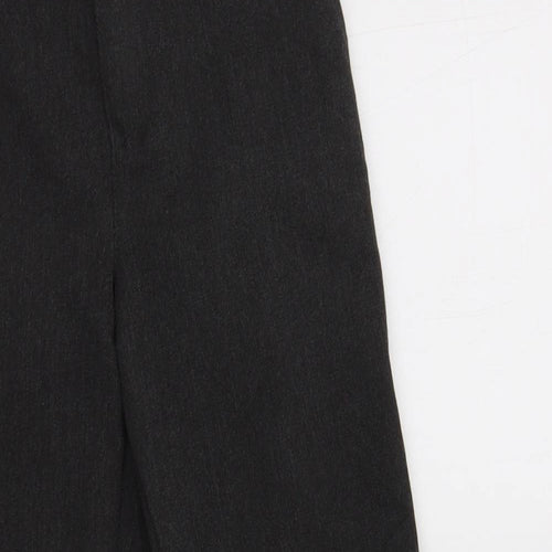 F&F Boys Grey  Polyester Dress Pants Trousers Size 5-6 Years  Regular Hook & Loop - School Wear